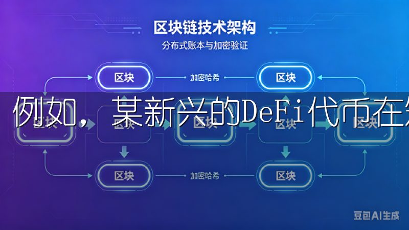 例如，某新兴的DeFi代币在短短一个月内上涨了300%。